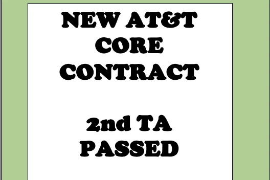 ATT  CORE CONTRACT PASSED
